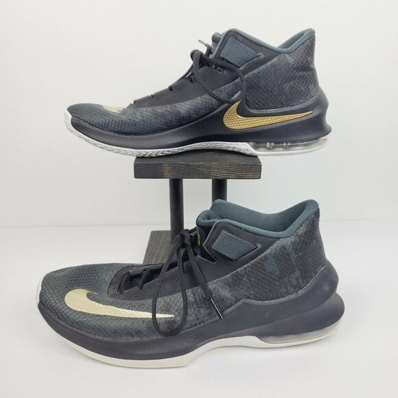 Nike Air Max Infuriate 2 Mid AA7066-002 Basketball Shoes Men\'s Size 10 Black EUC main image 9